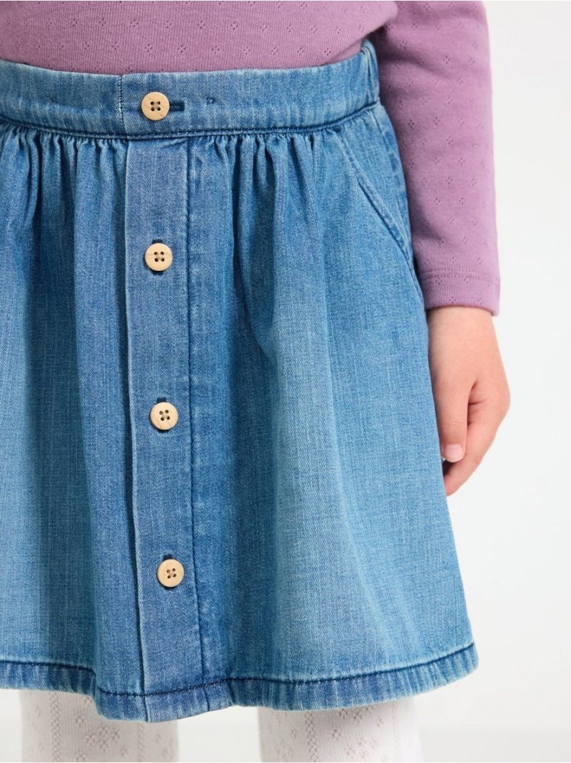 Skirt with denim look - 3007031-790