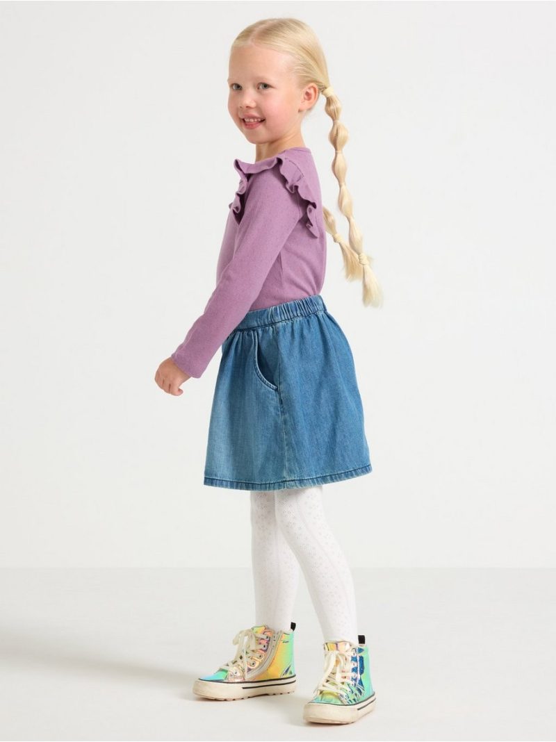 Skirt with denim look - 3007031-790