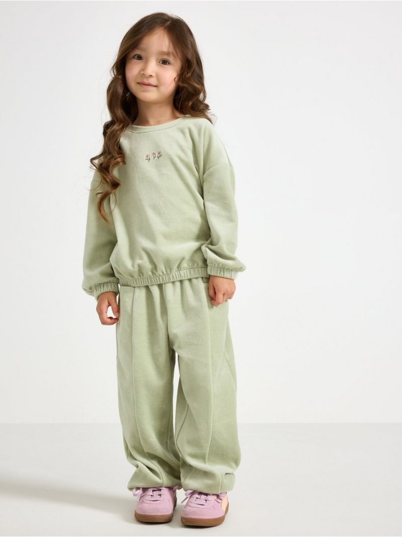 Joggers in velour - 3007034-3905