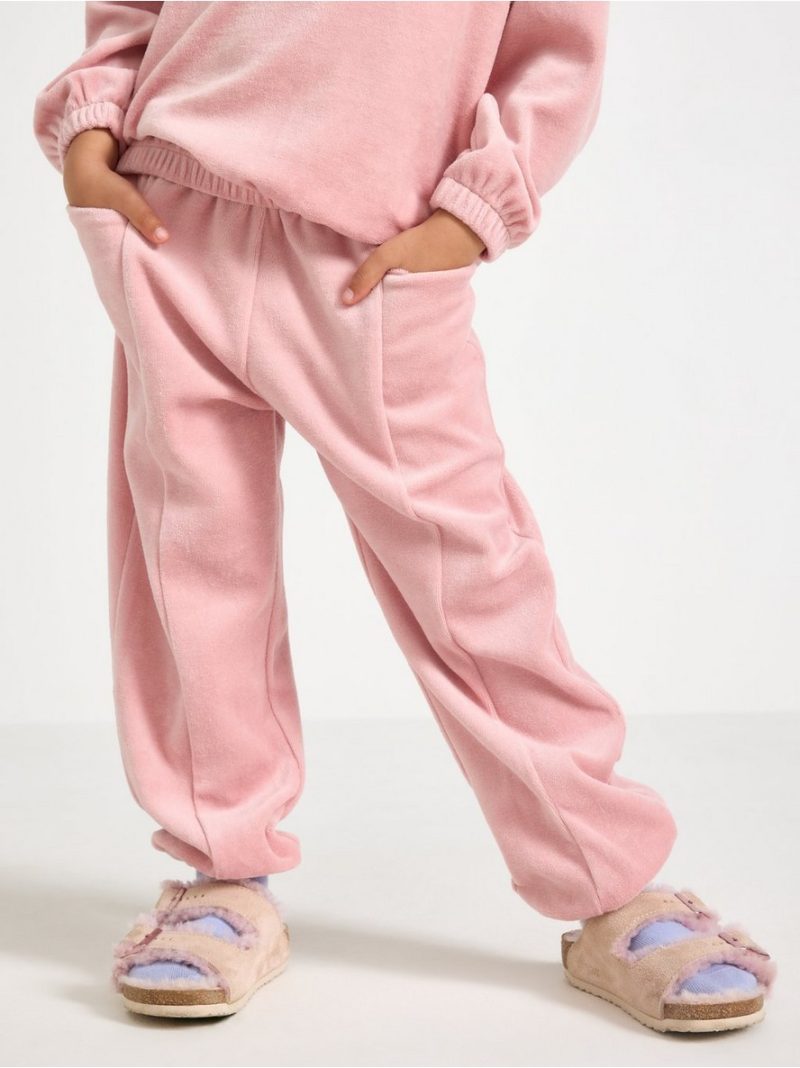 Joggers in velour - 3007034-7351