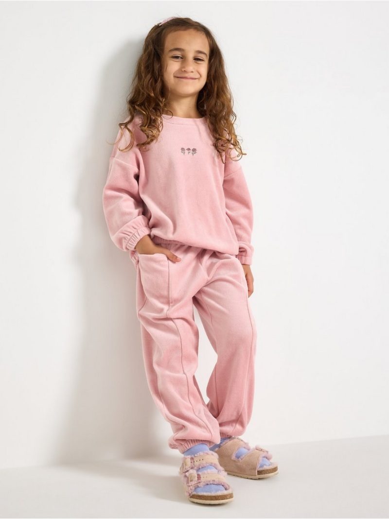 Joggers in velour - 3007034-7351