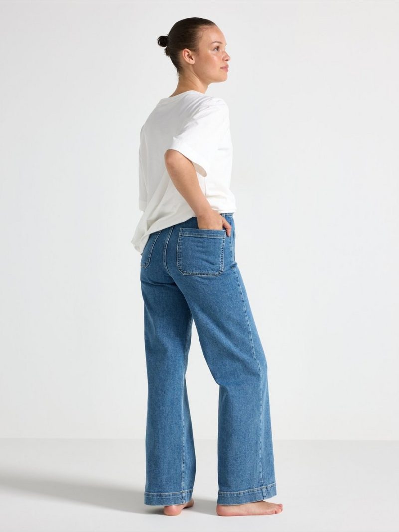 WIDE  jeans with high waist - 3007054-791