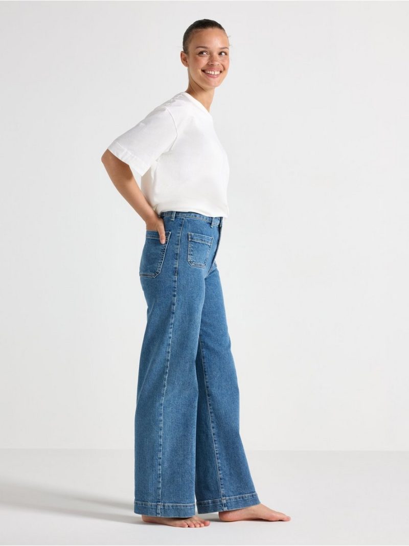 WIDE  jeans with high waist - 3007054-791