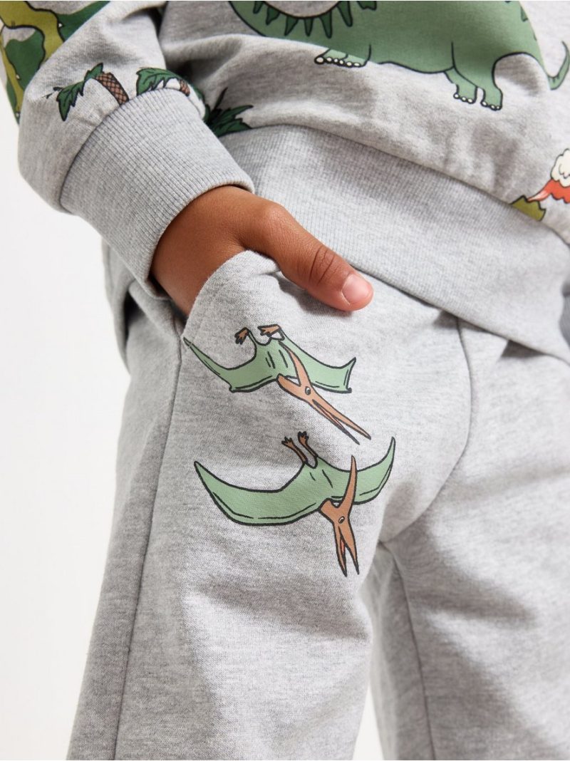 Joggers with brushed inside - 3007069-7692