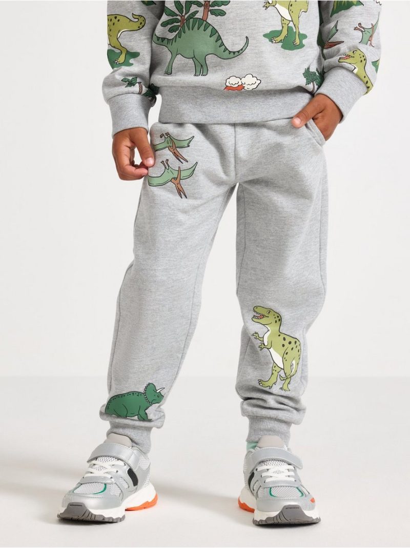 Joggers with brushed inside - 3007069-7692