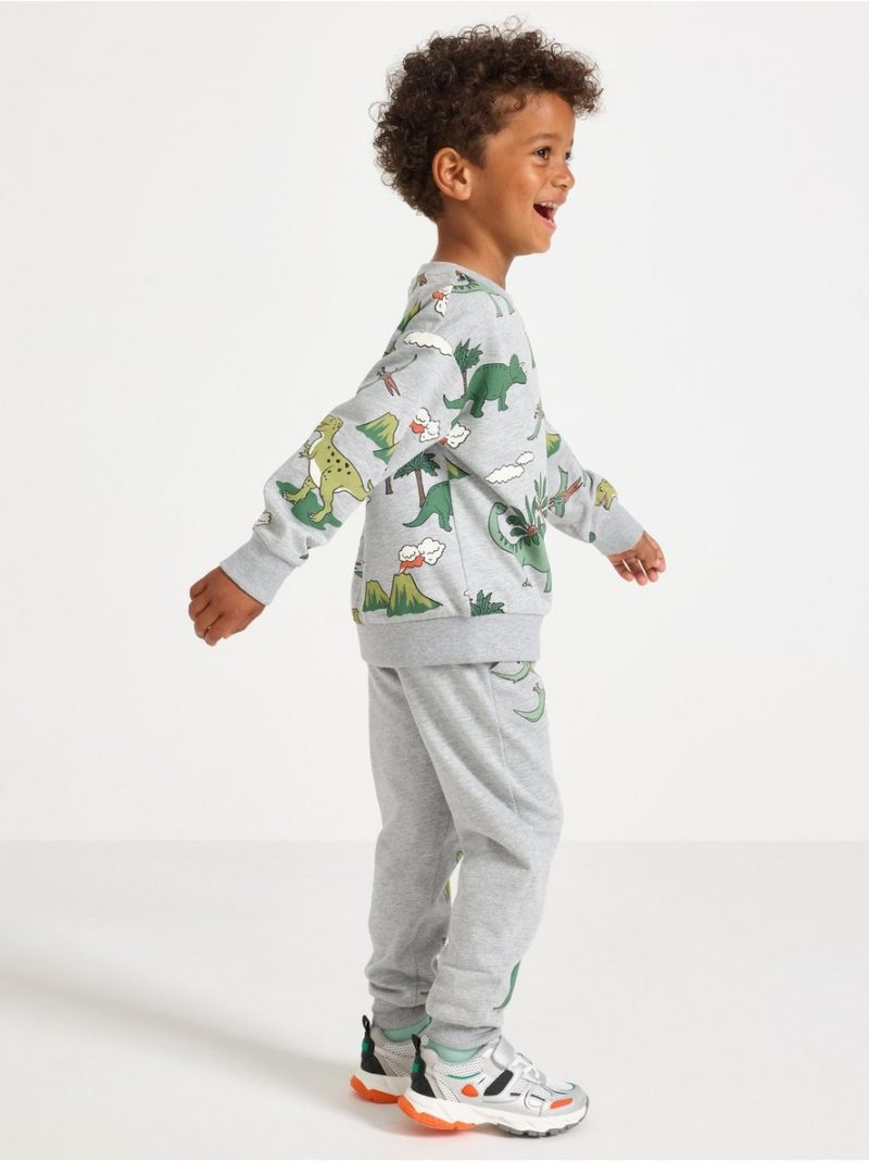 Joggers with brushed inside - 3007069-7692