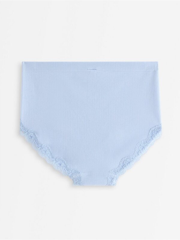 Ribbed briefs with high waist - 3007072-2196