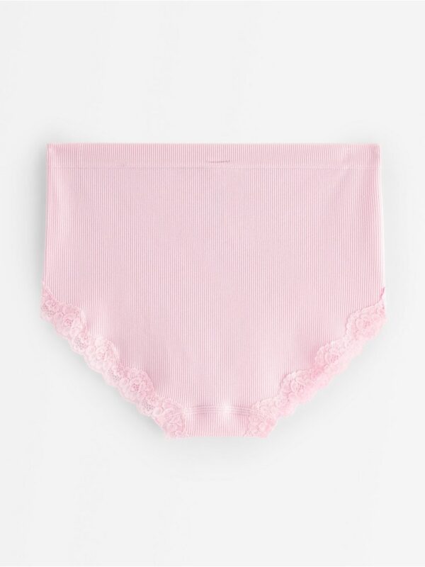 Ribbed briefs with high waist - 3007072-6667