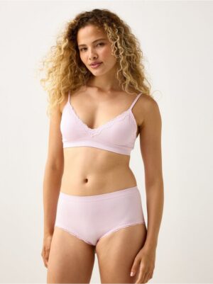 Ribbed briefs with high waist - 3007072-6667