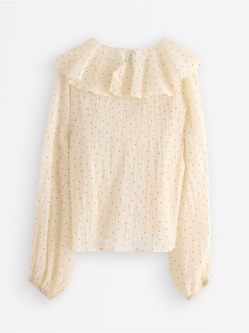 Blouse with flounce - 3007073-1230