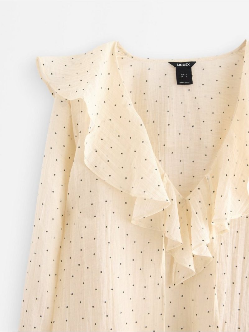 Blouse with flounce - 3007073-1230