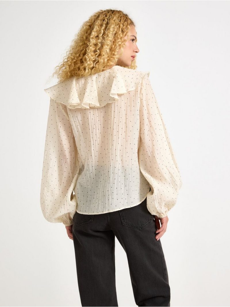 Blouse with flounce - 3007073-1230