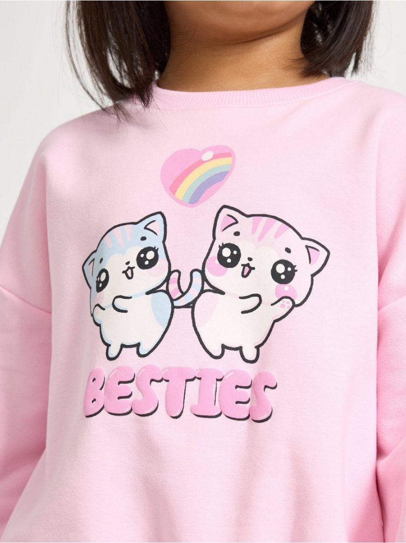 Sweatshirt with brushed inside - 3007083-3679