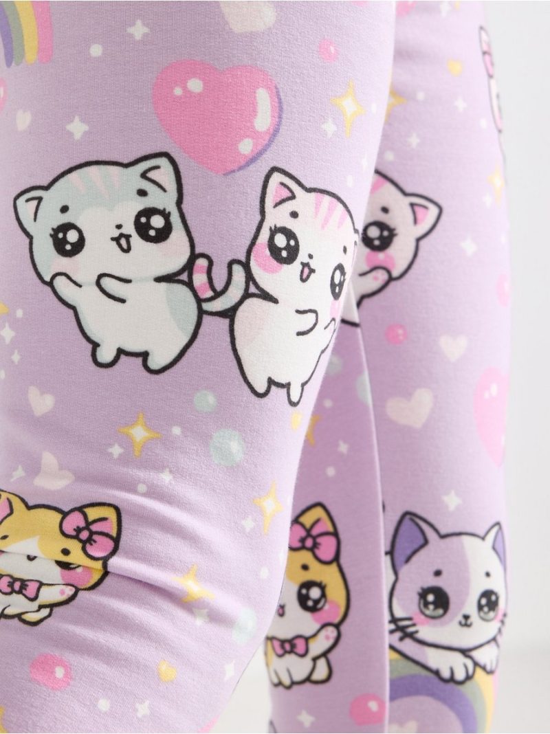 Leggings with brushed inside - 3007088-7426