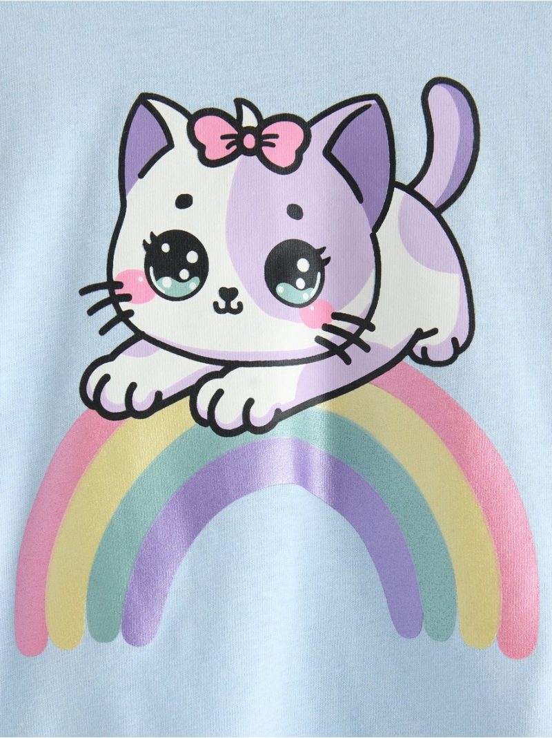 Long-sleeved top with frills - 3007089-6584