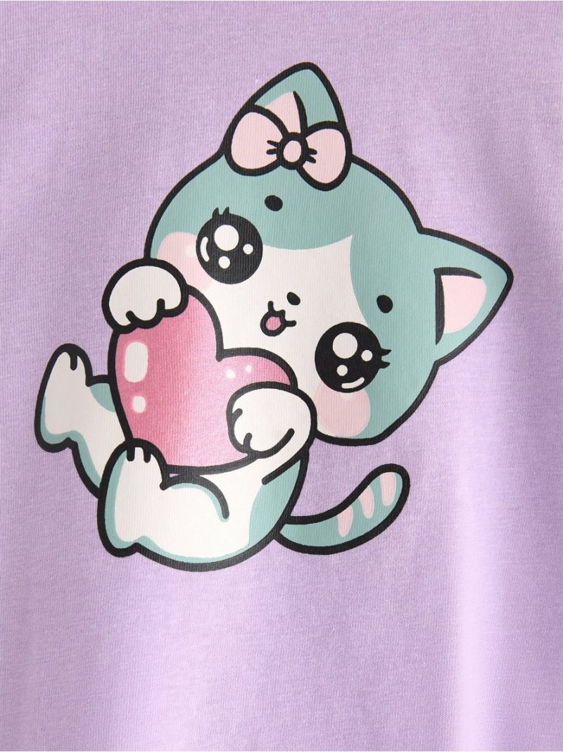 Long-sleeved top with frills - 3007089-7426