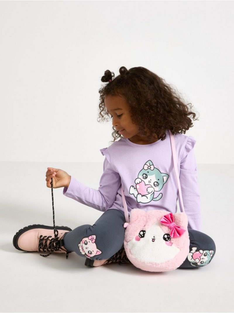 Long-sleeved top with frills - 3007089-7426