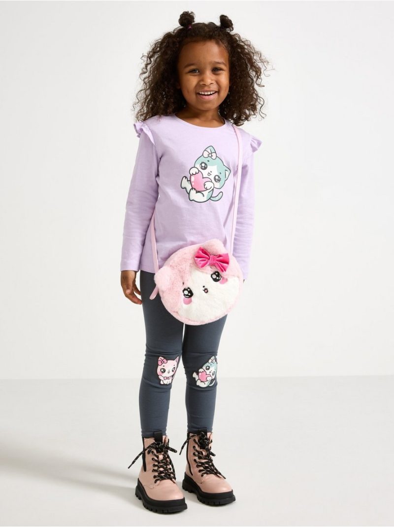 Long-sleeved top with frills - 3007089-7426