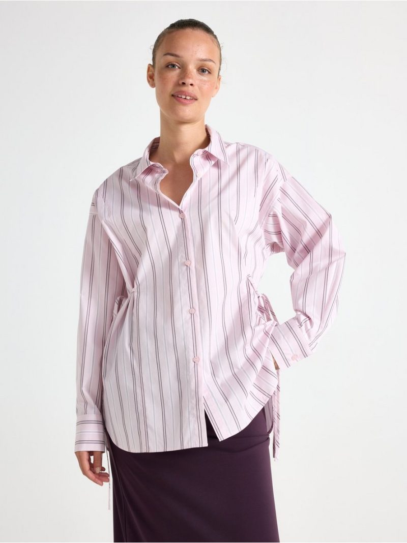 - Shirt with self-tie band Shirt with self-tie band - 3007093-8413