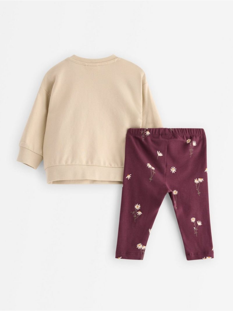 Set - sweatshirt and leggings - 3007131-7458