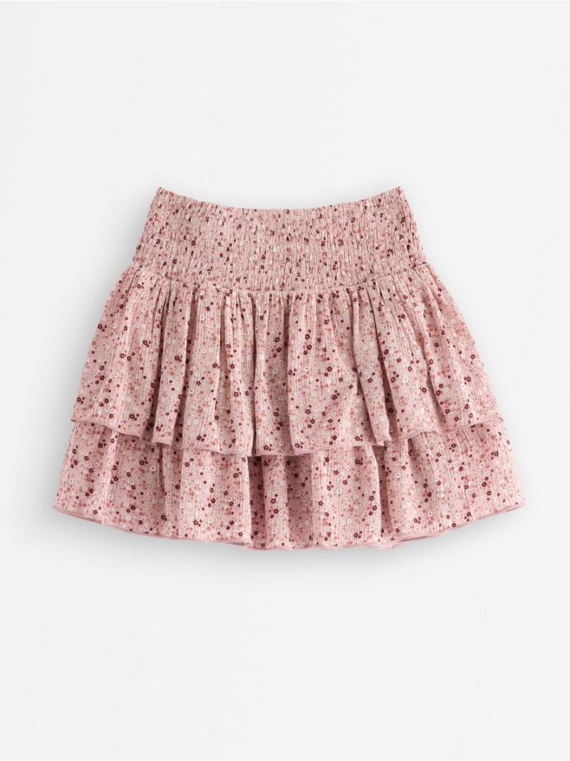 Flounce skirt in viscose - 3007140-7351