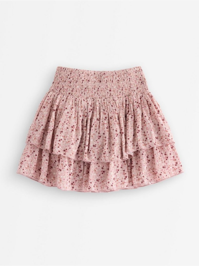 Flounce skirt in viscose - 3007140-7351