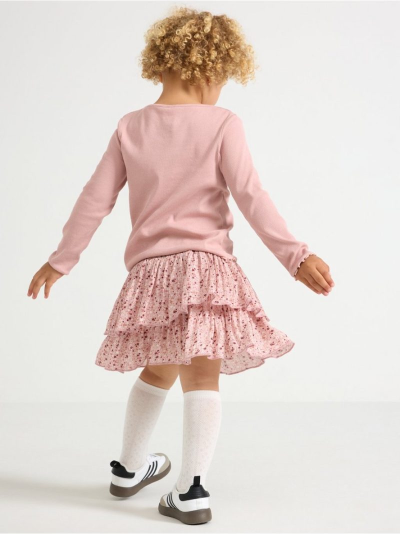 Flounce skirt in viscose - 3007140-7351