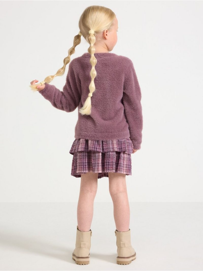 Checked flounce skirt - 3007141-7351