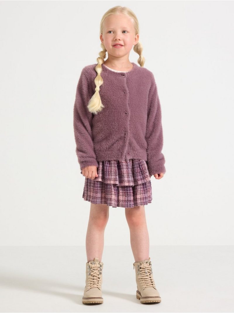 Checked flounce skirt - 3007141-7351