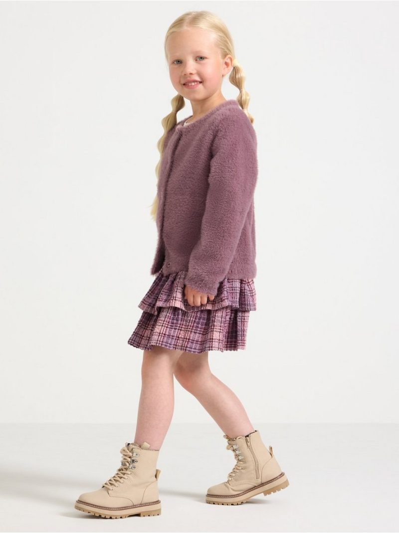 Checked flounce skirt - 3007141-7351