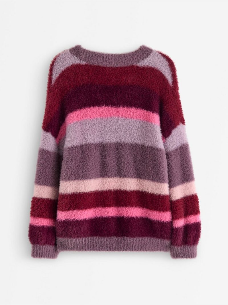 Jumper in feather yarn - 3007194-7341