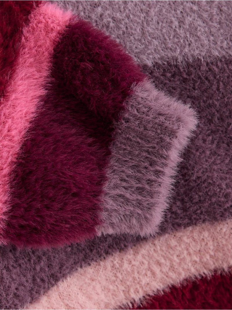 Jumper in feather yarn - 3007194-7341