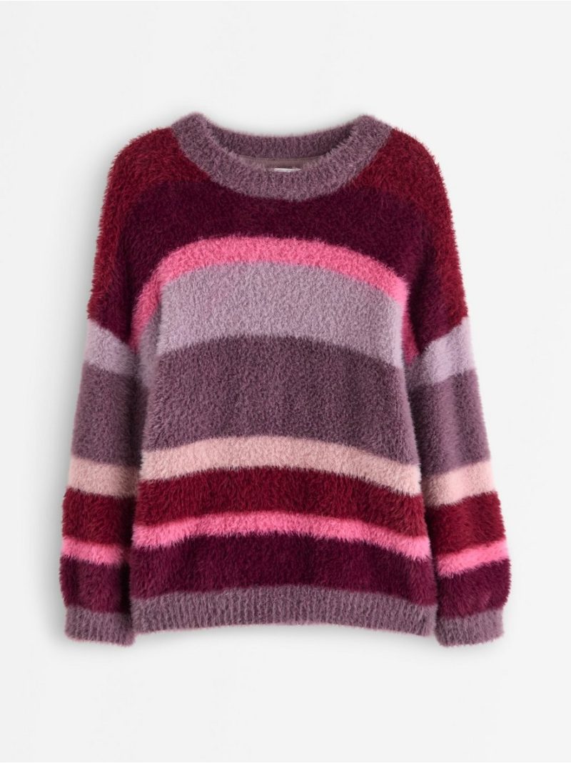 Jumper in feather yarn - 3007194-7341