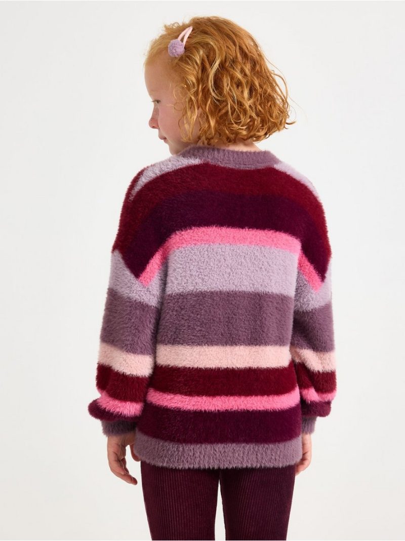 Jumper in feather yarn - 3007194-7341