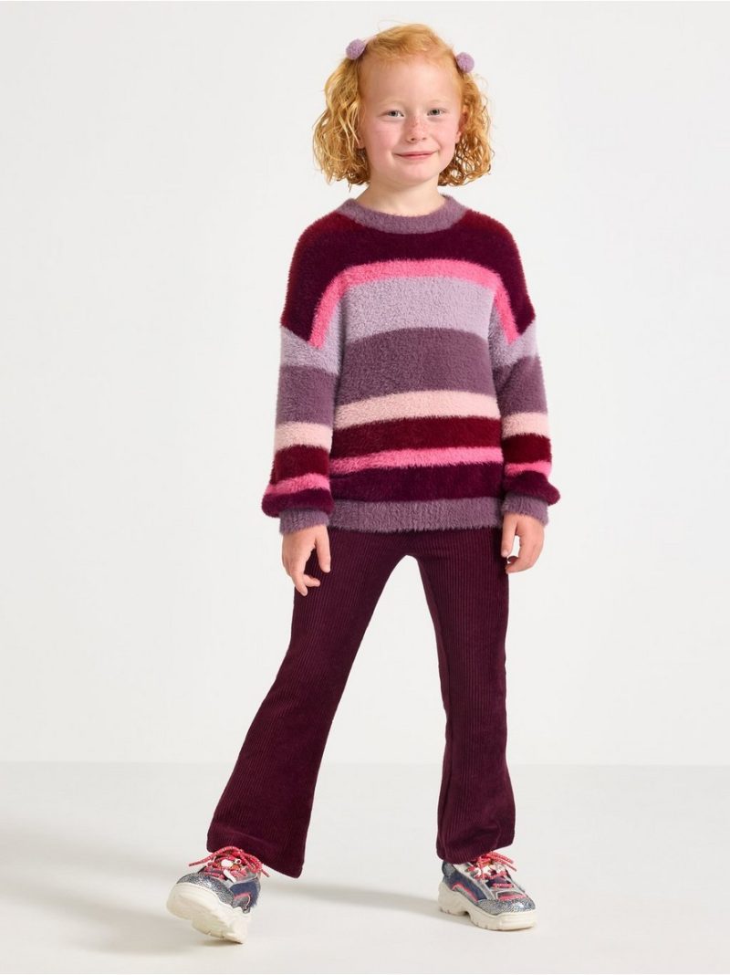 Jumper in feather yarn - 3007194-7341