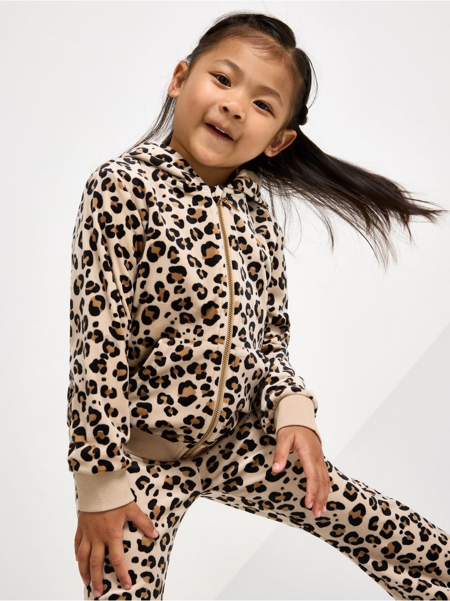 Hoodie in velour - 3007195-4939