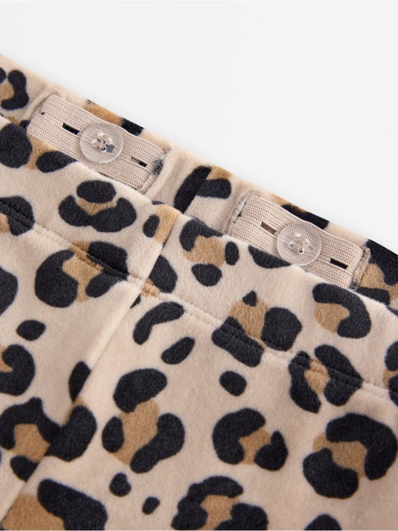 Flared leggings in velour - 3007196-4939