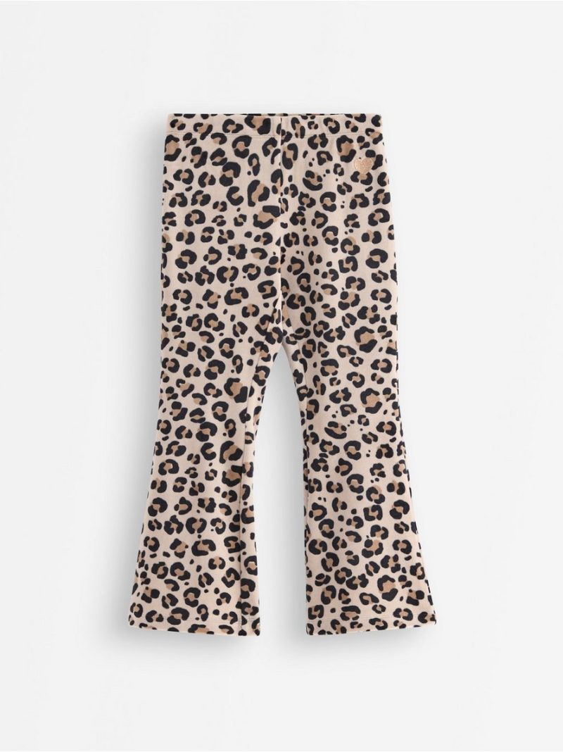 Flared leggings in velour - 3007196-4939