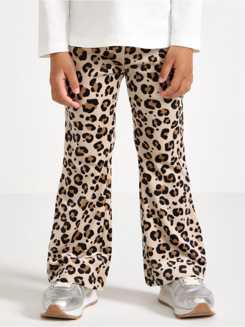 Flared leggings in velour - 3007196-4939