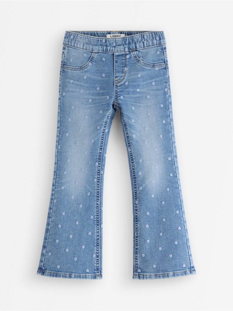 FREJA Flared leg  jeans with hearts - 3007220-791