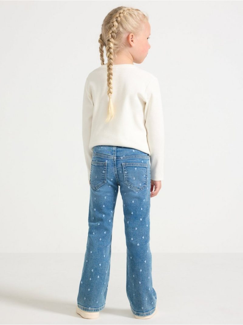 FREJA Flared leg  jeans with hearts - 3007220-791