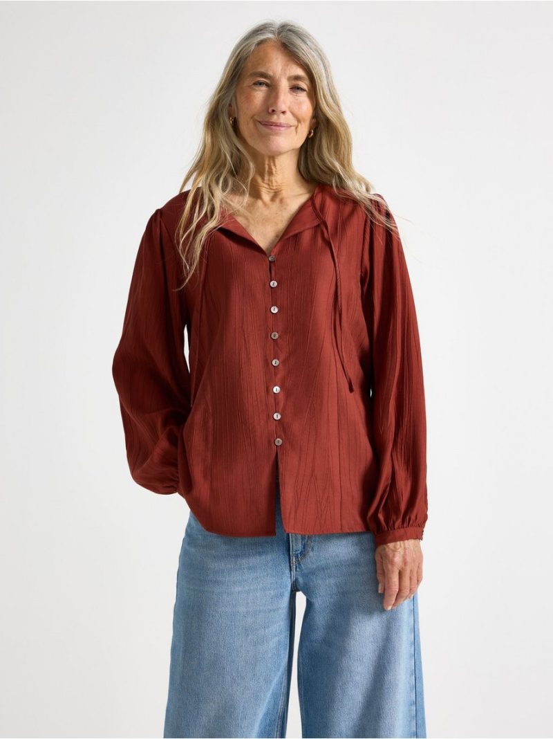 - Long-sleeved blouse Long-sleeved blouse - 3007241-7235