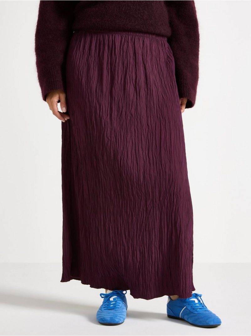 Crinkled maxi skirt - 3007384-7268