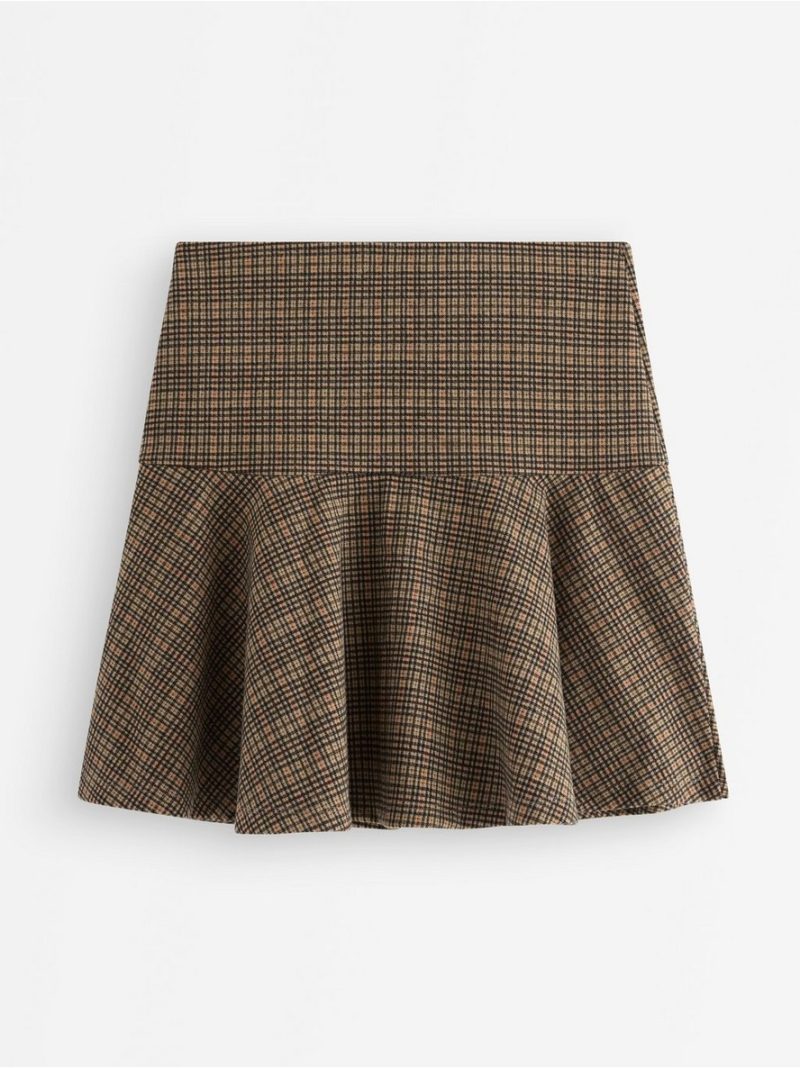 Checked mini skirt - 3007402-9609