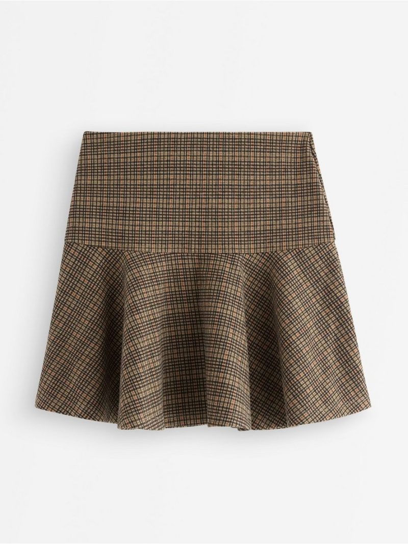 Checked mini skirt - 3007402-9609
