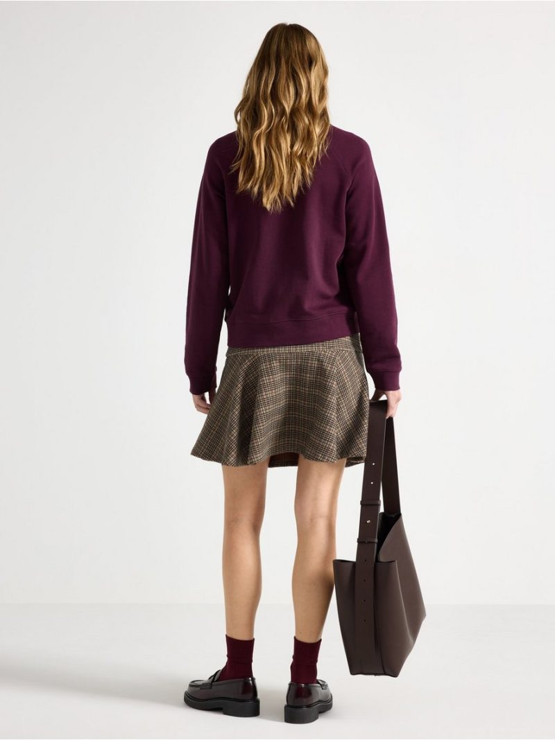 Checked mini skirt - 3007402-9609