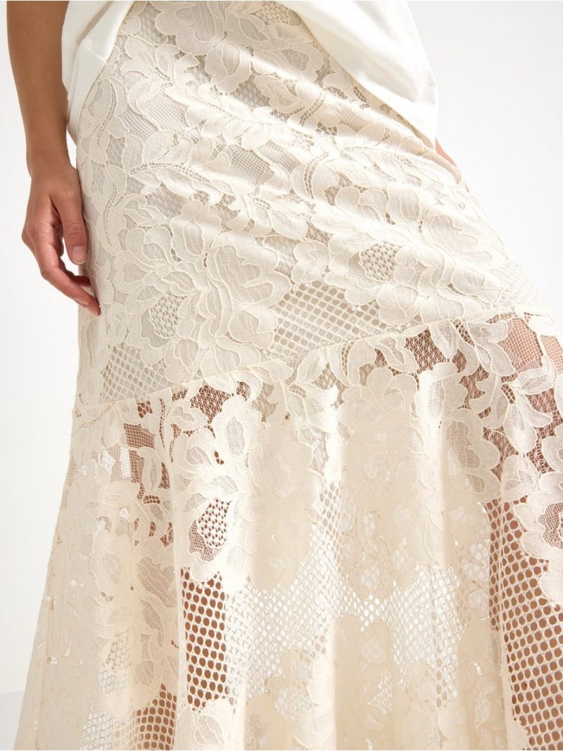 Maxi skirt in lace - 3007406-1230