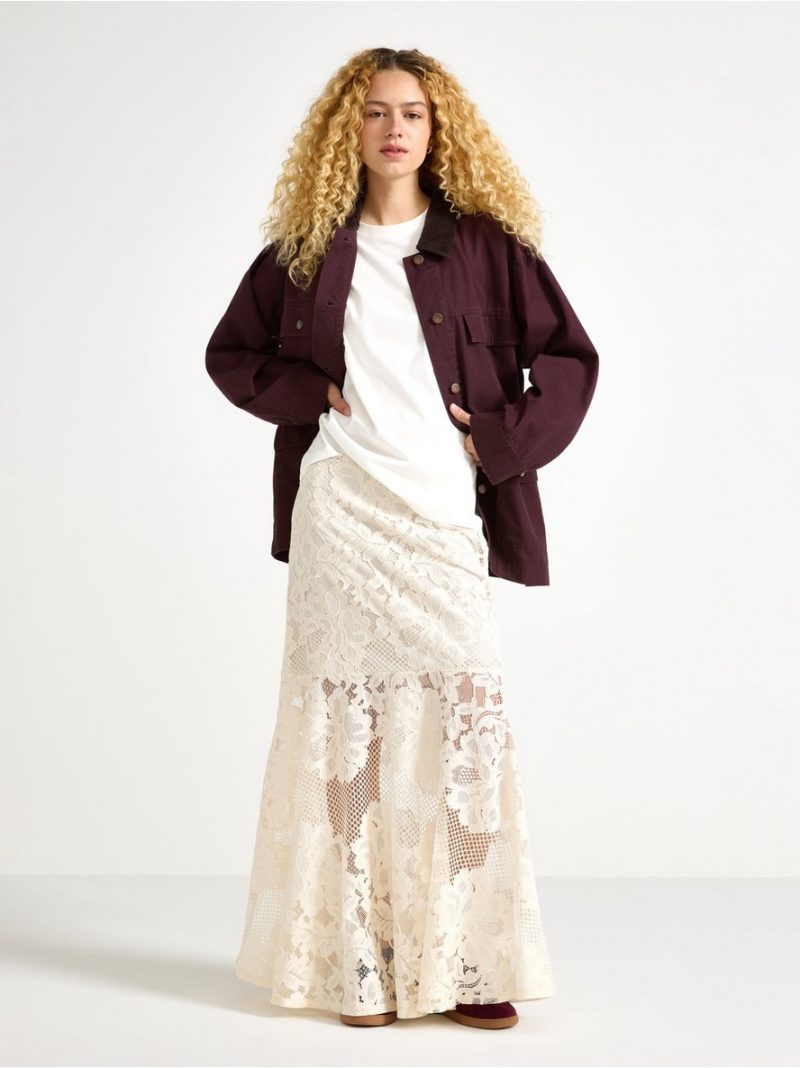 Maxi skirt in lace - 3007406-1230