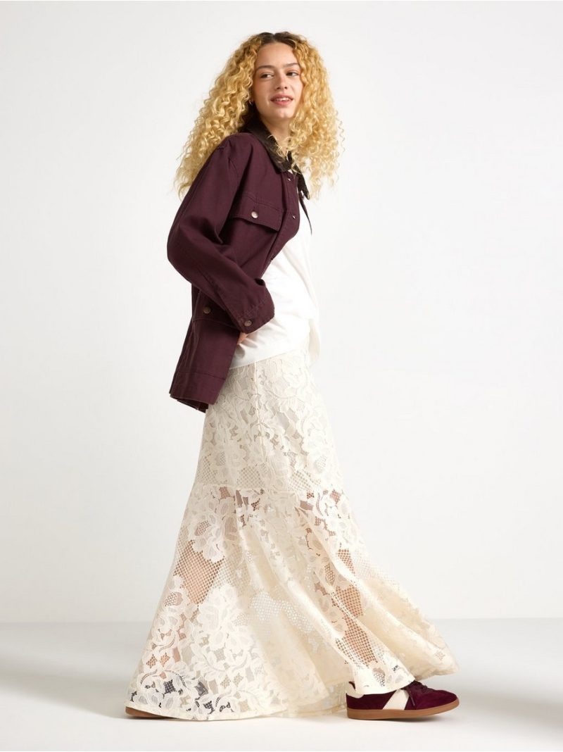 Maxi skirt in lace - 3007406-1230