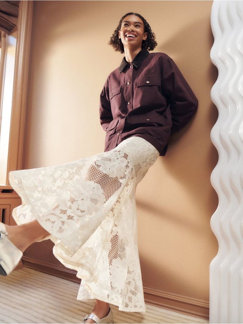 Maxi skirt in lace - 3007406-1230